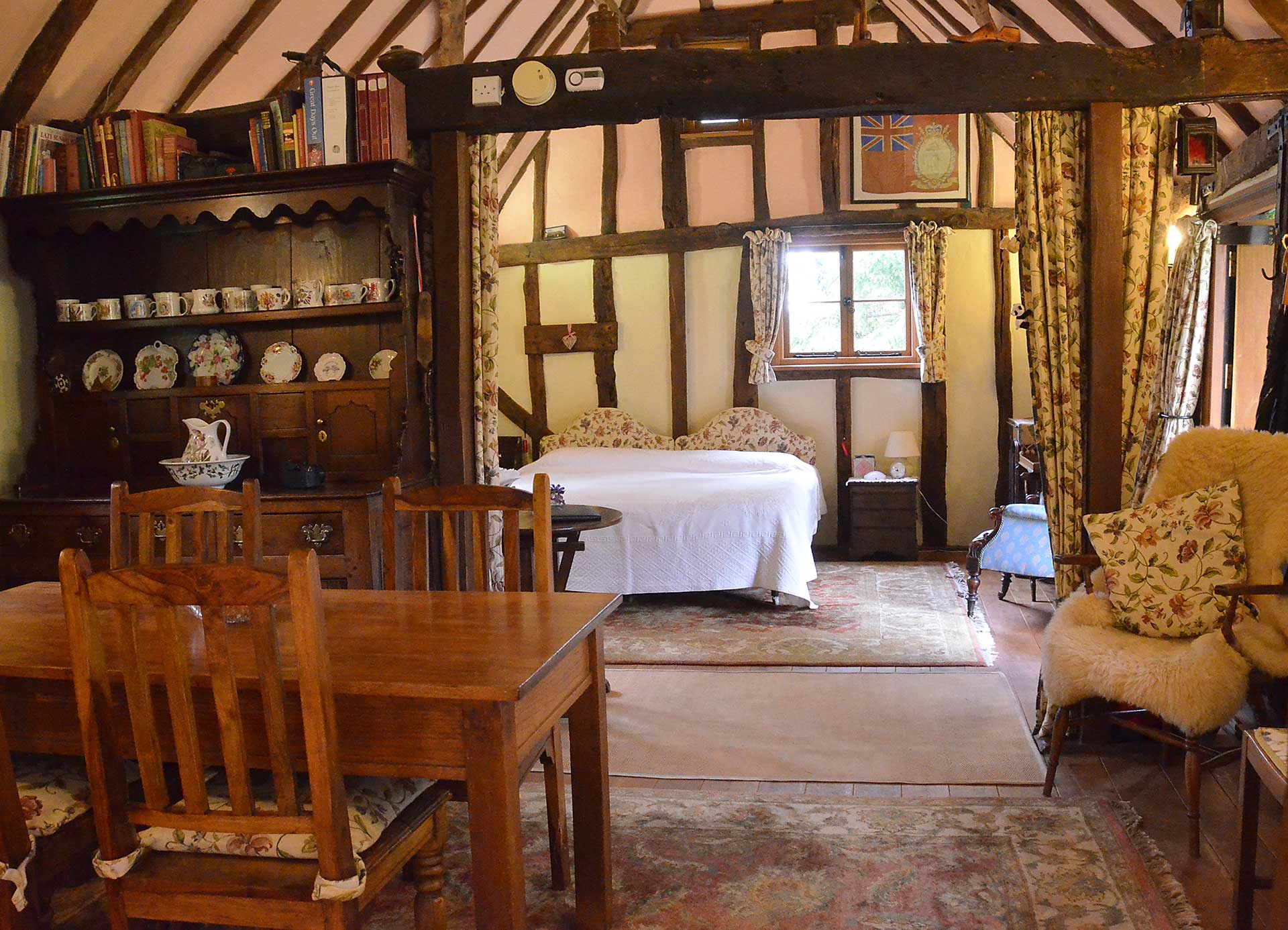 Bedroom area at Pilgrims Barn