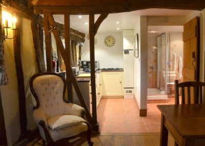 Looking through to the Kitchen area at Pilgrims Barn B&B