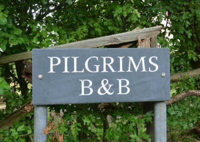 Pilgrims Barn Bed & Breakfast sign